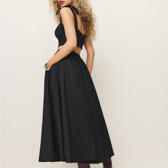 Reformation x Kacey Musgraves Magnolia Two Piece in Black - Picture 3 of 16